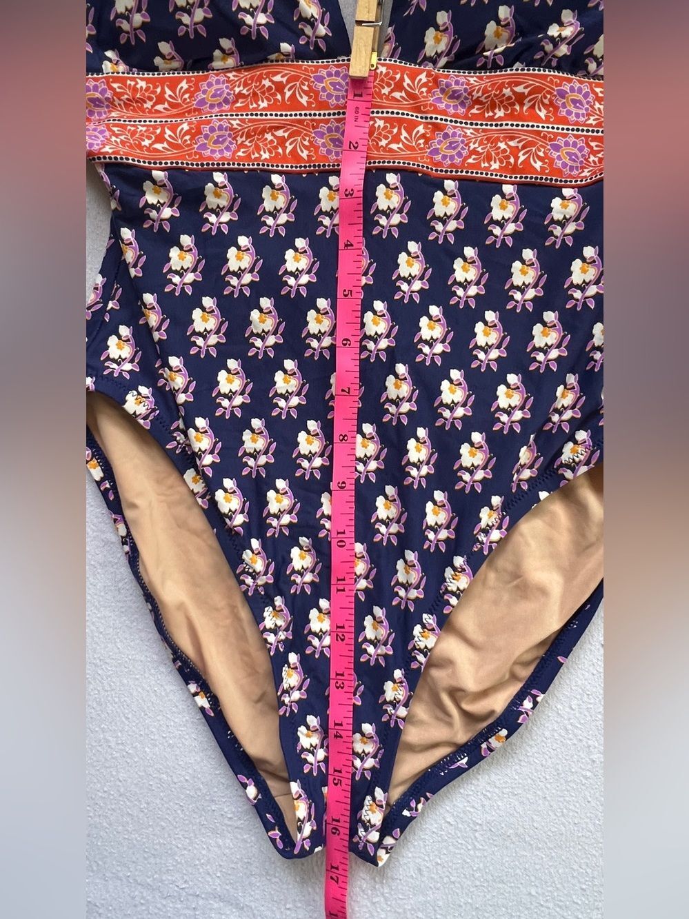 J.Crew Plunge Halter V-Neck One Piece Bathing Suit Size 8 - Picture 8 of 8